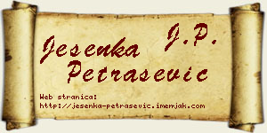 Jesenka Petrašević vizit kartica